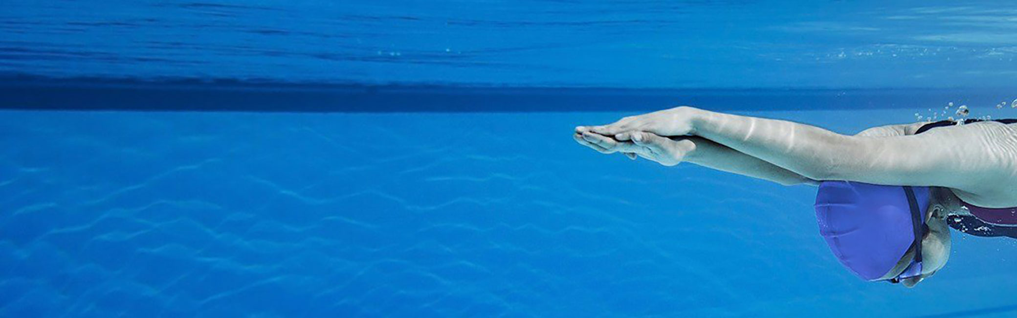 Aquatics swimmer in pool